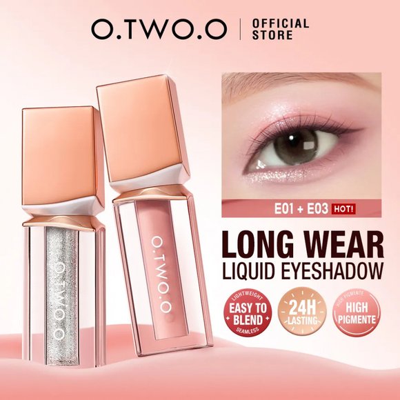 Жидкие тени для век O.TWO.O Powder Mist Liquid Eyeshadow Velvety Shine SC063 #E05 Оранжево-коричневый