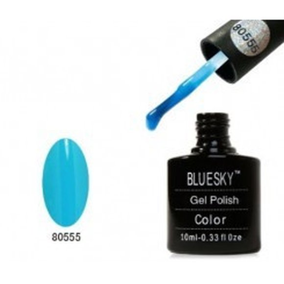 80555 Bluesky Gel Polish- BLUE PASTEL LAGOON10ML