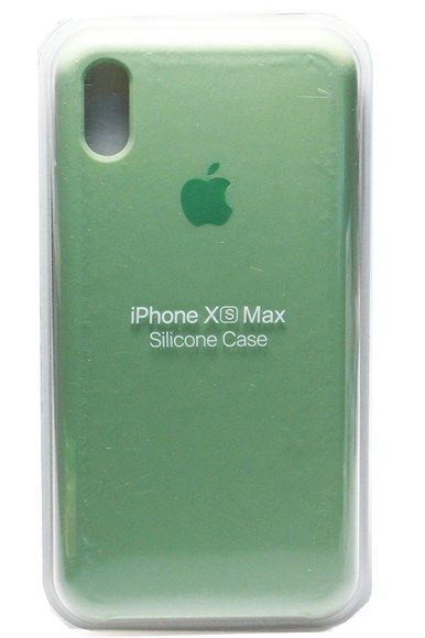 Силиконовый чехол для iPhone XS Max - (Мятный)