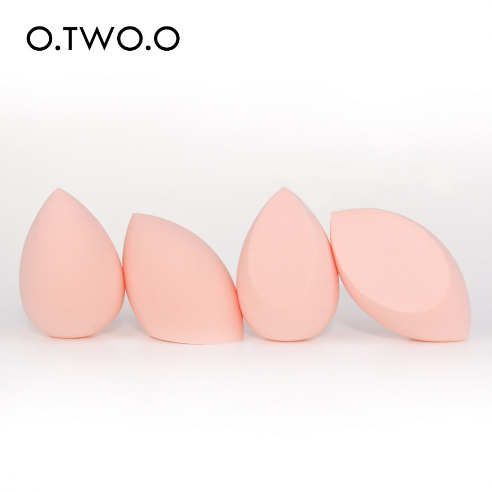 Набор спонжей O.TWO.O Flawless Memory Beauty Blendes Set 4 шт. (Розовый)