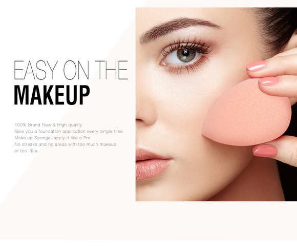 Набор спонжей O.TWO.O Flawless Memory Beauty Blendes Set 4 шт. (Розовый)