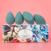 Набор спонжей O.TWO.O Flawless Memory Beauty Blendes Set 4 шт. (Бирюза) Набор спонжей O.TWO.O Flawless Memory Beauty Blendes Set 4 шт. (Бирюза)