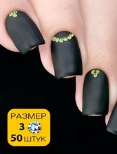 Стразы Esmalte 50 шт. размер 3 жонкиль