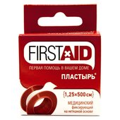Firstaid пластырь катушка на нетканой основе (1,25*500см) Firstaid пластырь катушка на нетканой основе (1,25*500см)