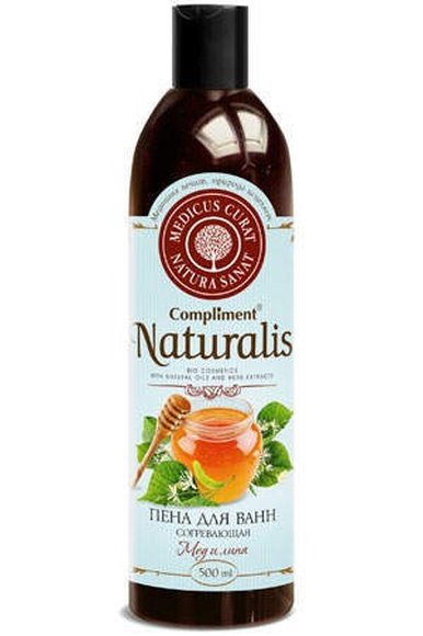 Сompliment Naturalis пена для ванн мёд и липа 500мл Сompliment Naturalis пена для ванн мёд и липа 500мл
