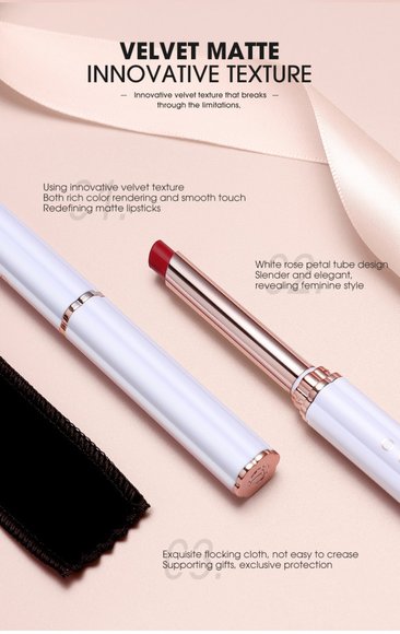 Матовая губная помада O.TWO.O арт. SC016 №6 (Rust Red Brown) 0.95 g.