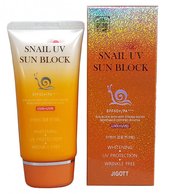 Солнцезащитный крем Jigott SNAIL UV SUN BLOCK SPF50 с улиточным муцином 70 ml
