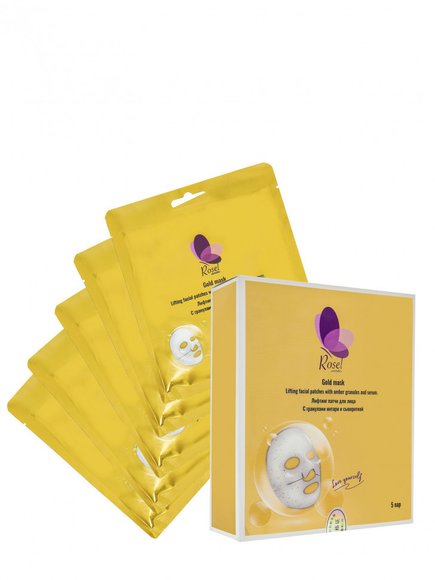 Лифтинг патчи для лица С гранулами янтаря и сывороткой Rosel Лифтинг патчи для лица С гранулами янтаря и сывороткой Rosel