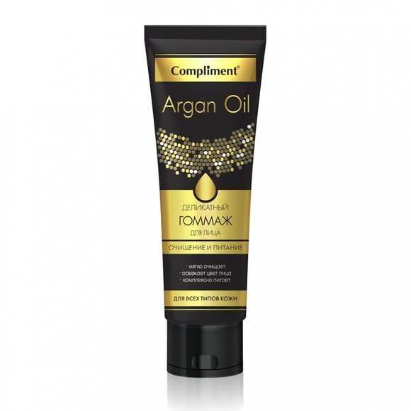 Compliment ARGAN OIL Деликатный Гоммаж для лица очищение и питание 75 ml Compliment ARGAN OIL Деликатный Гоммаж для лица очищение и питание 75 ml