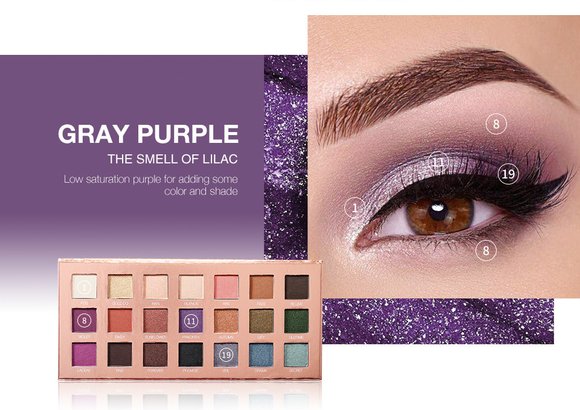 Пигментированные тени  21 цвет O.TWO.O арт. 9994 31.5 g.