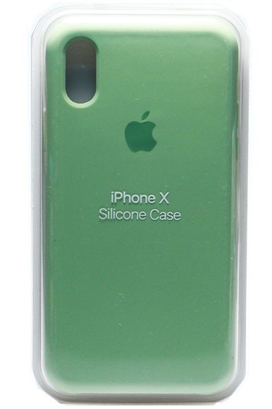 Силиконовый чехол для iPhone X (Болотный)