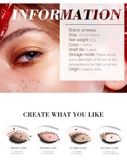 Матовые Тени для век O.TWO.O арт. 9995 27 g.