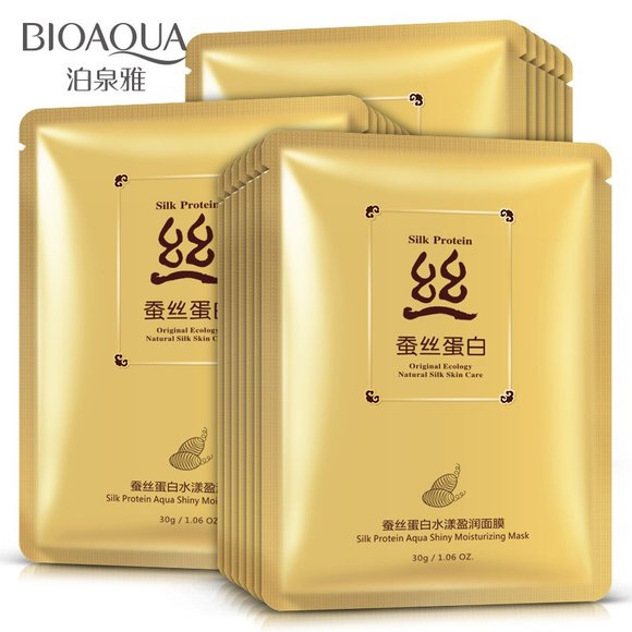 Подтягивающая маска с протеинами шелка BioAqua  Silk Protein, 30гр (7403)