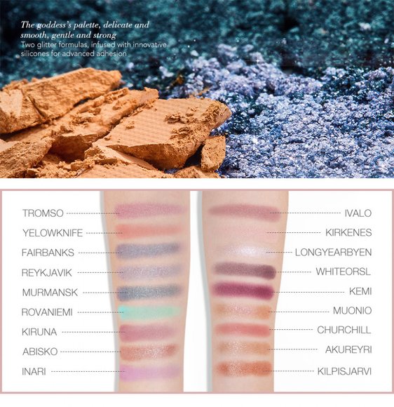 Палетка блестящих матовых теней для век O.TWO.O арт. 1006 18 g.