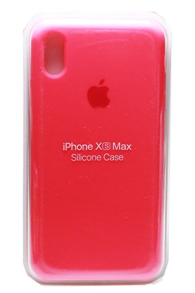 Силиконовый чехол для iPhone XS Max - (Малиновый)