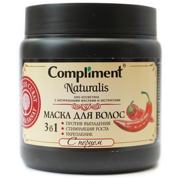 Compliment Naturalis Маска для волос с перцем 3в1 500 ml