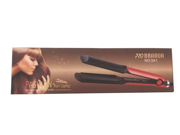 Утюжок рифленый для выпрямления волос Pro Braoua №541