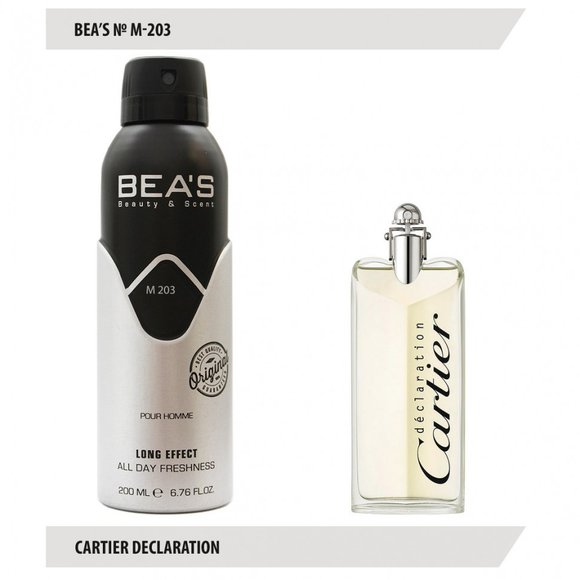 Дезодорант Beas Cartier Declaration Men 200 ml арт. M 203 Дезодорант Beas Cartier Declaration Men 200 ml арт. M 203