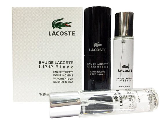 Туалетная вода 3*20 ml Lacoste Eau De Lacoste L.12.12 Blanc