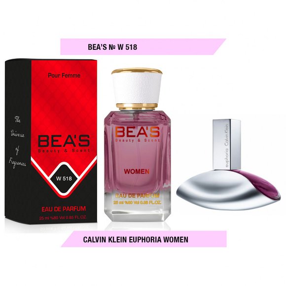 Парфюм Beas Calvin Klein Euphoria Women 25 ml арт. W 518 Парфюм Beas Calvin Klein Euphoria Women 25 ml арт. W 518