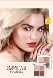 Палитра теней для век O.TWO.O 4 цвета  арт. YJ006 №03 8g.