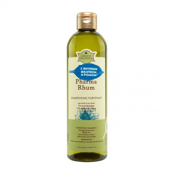 Pharma Rhum Укрепляющий шампунь с яичным желтком и ромом 500 ml