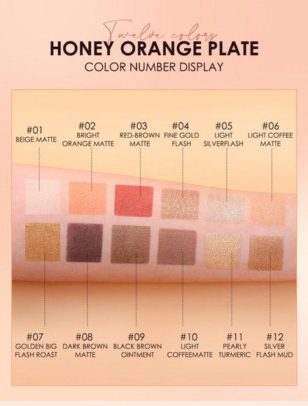 Палетка теней для век 12 цветов O.TWO.O арт. 1018 #2 18 g.