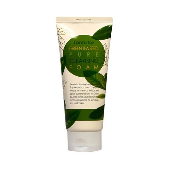 Пенка для умывания с экстрактом зеленого чая FarmStay Green Tea Seed Pure Cleansing Foam