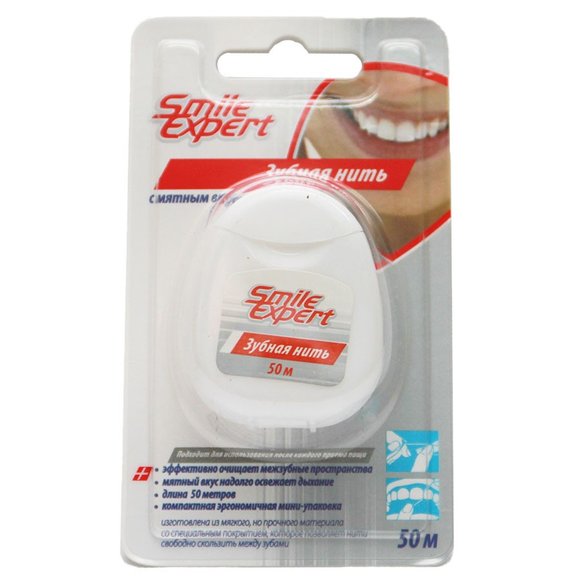 Зубная нить Smile Expert 50м Зубная нить Smile Expert 50м