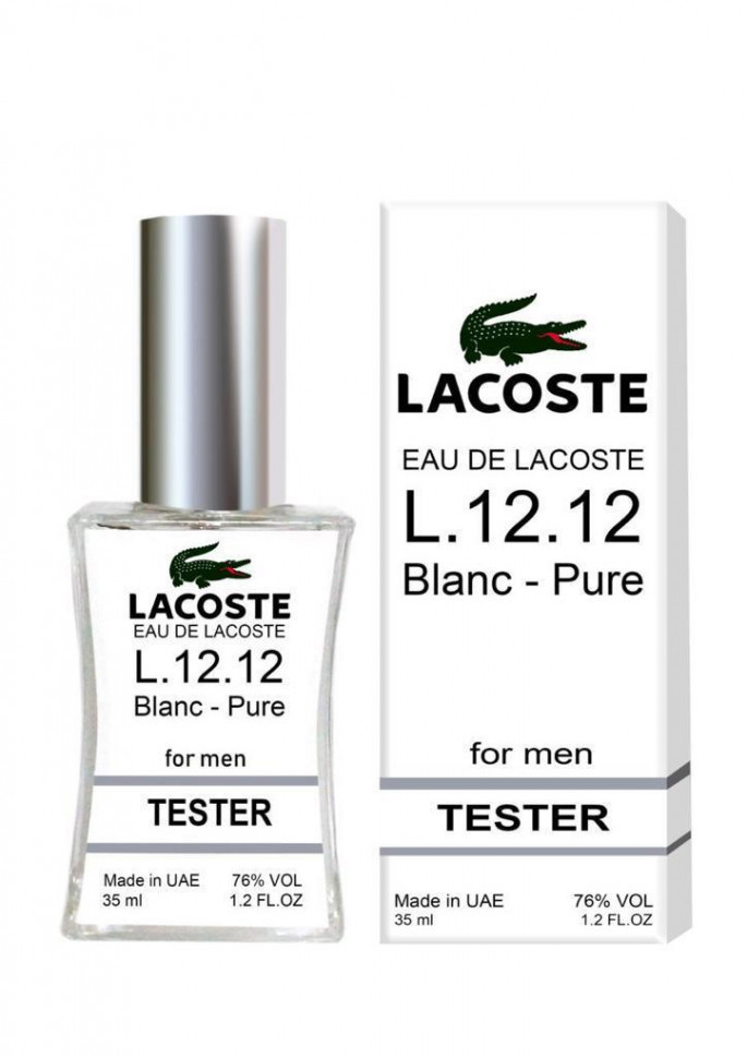 langsom kursiv myg Тестер Lacoste L.12.12 Blanc For Men edt 35 ml ОАЭ купить недорого цена 430  руб. в интернет магазине Эгоизм