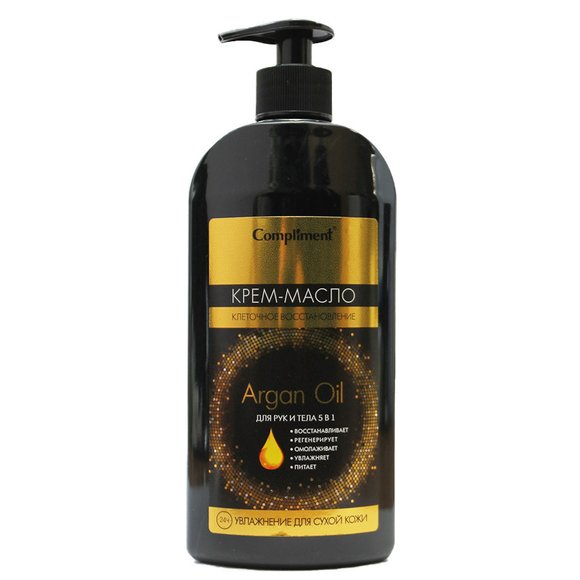 Compliment ARGAN OIL Крем-Масло для рук и тела 5 в 1 400 ml