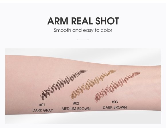 Карандаш для бровей O.TWO.O арт. 1013 #02 (Medium Brown) 2 ml