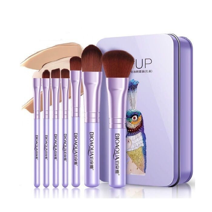 Набор кистей «BIOAQUA» 7 шт в металлическом футляре BioAqua арт. 8238 Набор кистей «BIOAQUA» 7 шт в металлическом футляре BioAqua арт. 8238