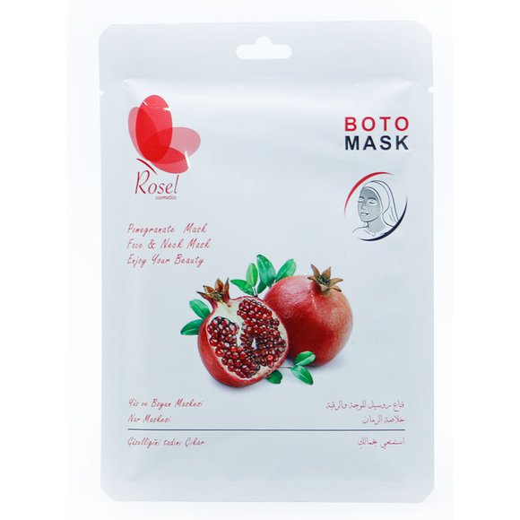 Маски для лица, шеи и декольте Rosel Cosmetics Boto Pomegranate