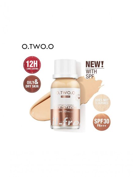 Тональный крем с матовым покрытием для жирной кожи O.TWO.O sc038 #01 Warm Ivory