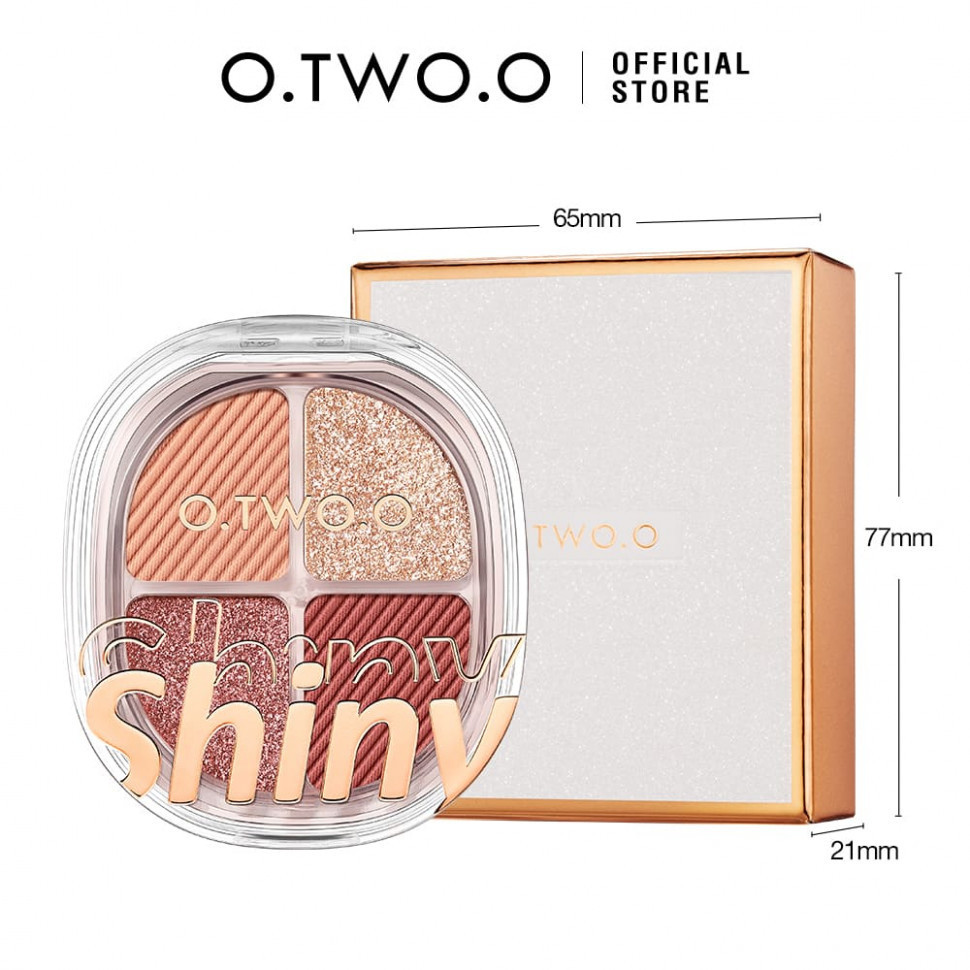 SC073-03 Роскошная ослепительная палетка теней для век 4 цвета Бордовый вельвет 5,5 g