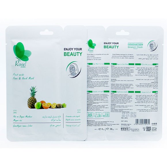 Маски для лица Rosel Cosmetics Face Mask Fruit acids