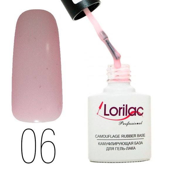 Lorilac камуфлирующая база для гель-лака 10 ml #6